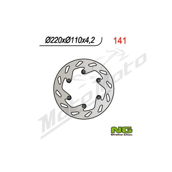 NG BRAKES Rear Fixed Brake Disc 220mm Husaberg / KTM 125-650cc 88-14