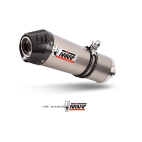 MIVV Oval exhaust Slip-On Titanium Suzuki GSF1250 Bandit