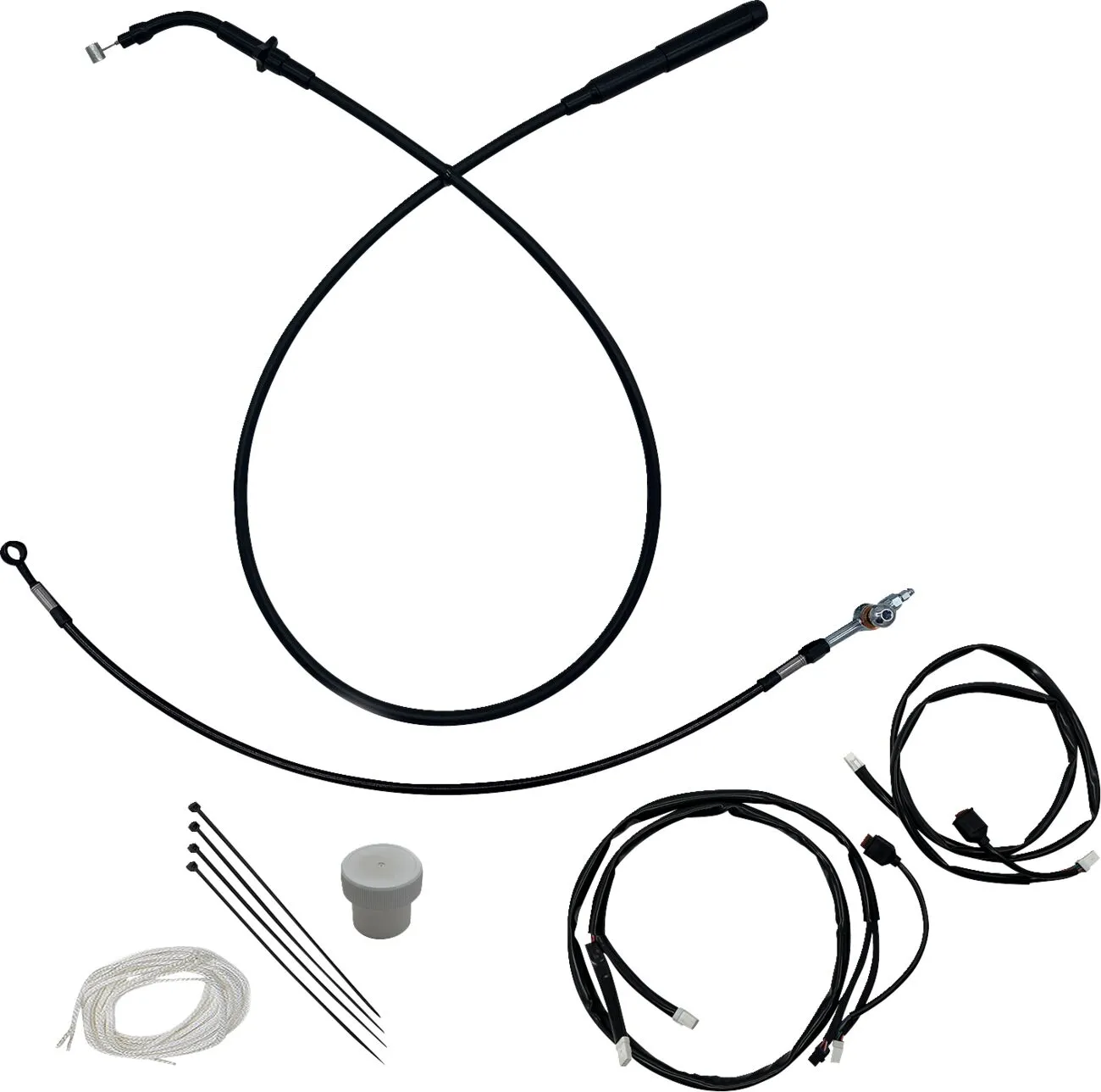 FAT BAGGERS INC. EZ Install Kit Black 35,5cm Harley Davidson FLHLT / FLHX / FLHXSE 1923-1977cc 23->