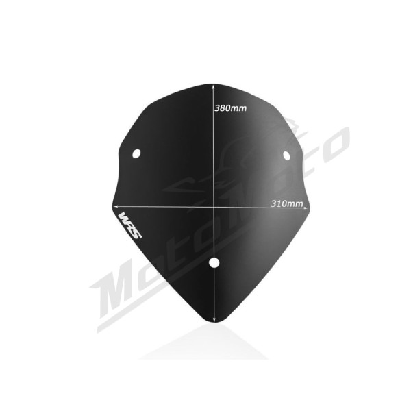 WRS DU007NO SPORT Priekinis stiklas Matinis Juodas Ducati Multistrada 950-1260cc 15-24