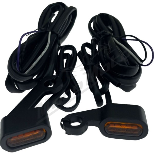 DRAG SPECIALTIES LED Handlebar Marker Lights ​​​​​​​Harley Davidson XL / XR 883-1200cc 04-13