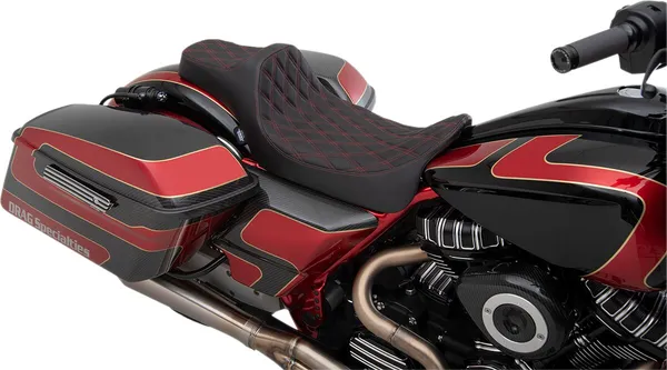 DRAG SPECIALTIES SEATS Extended Reach Predator III Seat Harley Davidson FLHR / FLHRC / FLHRSE / FLHRXS 1523-1923cc 08-24