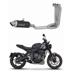 Triumph Trident 660 2021-2024 Dominator Full Exhaust System GPF BLACK + dB killer