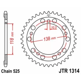 Rear Sprocket JTR1314