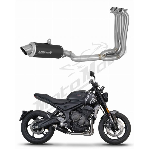 Triumph Trident 660 2021-2024 Dominator Pilna išmetimo sistema GPF BLACK + dB killer