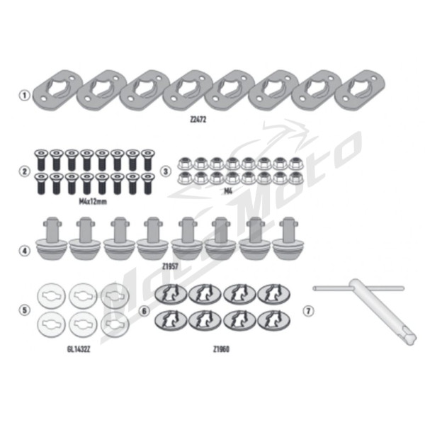 KAPPA Quick Release Racks Kit