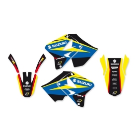 BLACKBIRD Dream Graphic 4 pilnas grafikos rinkinys Suzuki RM125/250 2001-2008