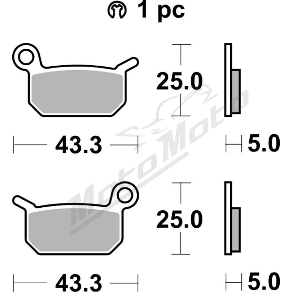 SBS RSI Offroad Racing 794RSI Sintered Brake Pads Cobra Moto / GasGas / Husqvarna / KTM / Polini 50-65cc 02-24