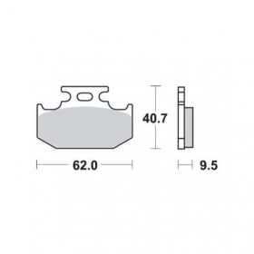 BRAKE PADS FERODO FDB659P / MCB625 STANDARD PLATINUM