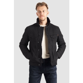 PANDO MOTO HUSKY JACKET Sherpa Trucker Jacket For Men Unisex Black