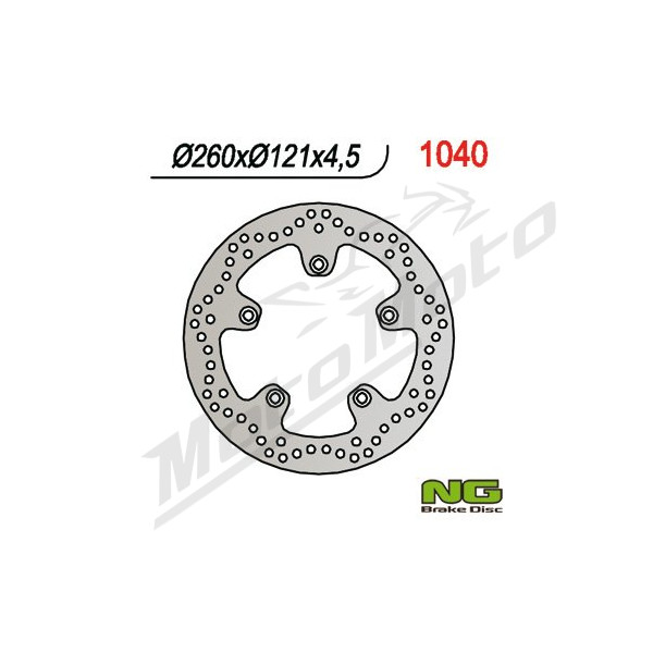 NG BRAKES Front Fixed Brake Disc 260mm Suzuki AN 250-650cc 03-17
