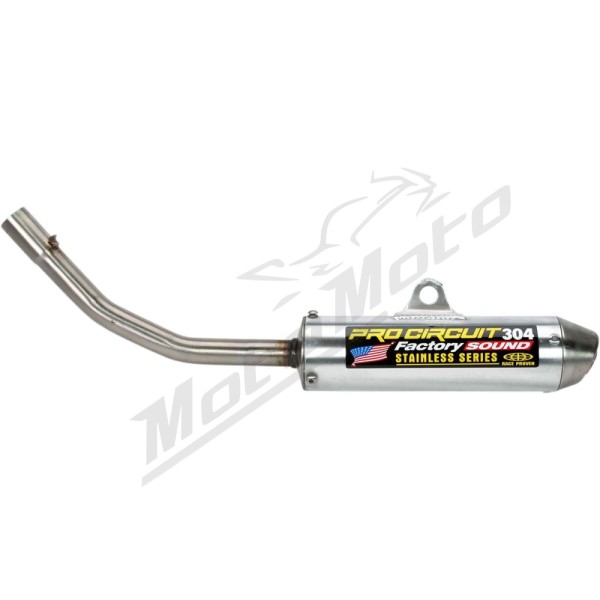 PRO CIRCUIT 304 Silencer Stainless Steel/Aluminum Kawasaki KX 125 99-02