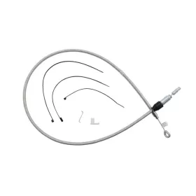 MAGNUM SHIELDING Polished Stainless Quick Connect Upper Clutch Cable Harley Davidson FLFB / FLHCS / FLHRXS / FLTRXS / FXDR 1750/1977 18-24 122cm