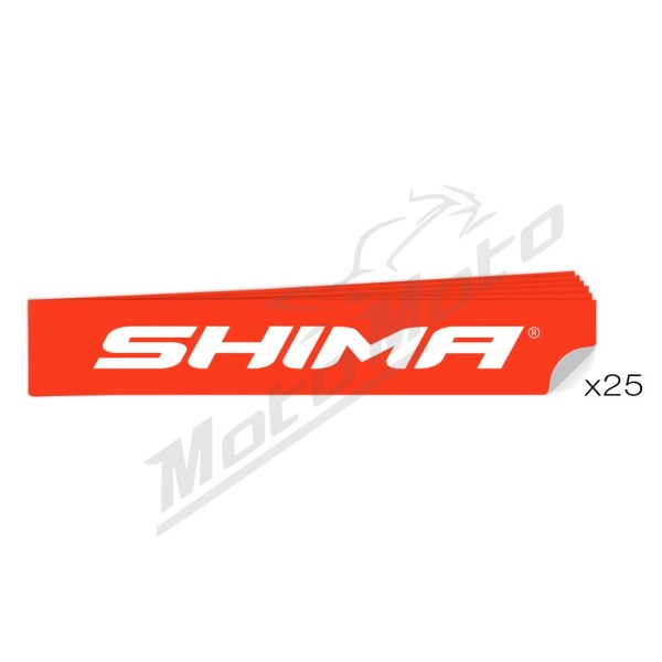 Shima sticker set 200x34mm 25pcs Red