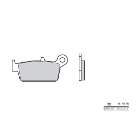 BREMBO Scooter Carbon Ceramic Brake pads ​​​​​​​HONDA / KYMCO 50cc 1992-2002