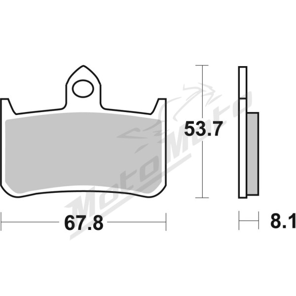 SBS HS Street Excel 622HS Sintered Front Brake Pads Honda CB F / CBR / NR / NSR / NTV / RVF / VFR / VTR 250-1000cc 88-06