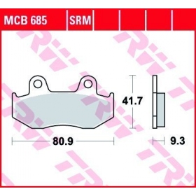 BRAKE PADS TRW MCB685 STANDARD