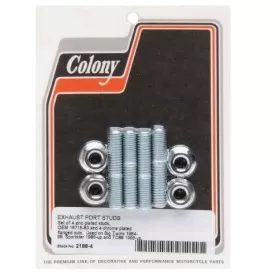 COLONY Exhaust Port Kit Harley Davidson FLHR / FLHS / FLST / FLSTF / XL / XLH 883/1450 83-19