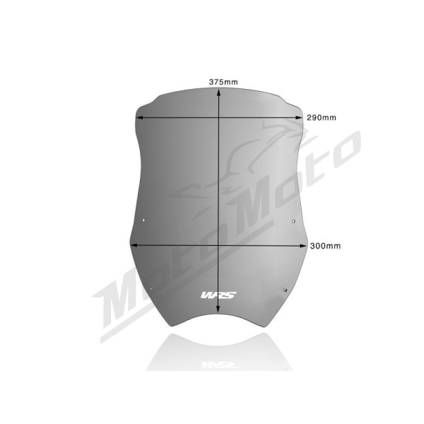 WRS HO001FS TOURING Priekinis stiklas Honda XL 700cc 08-13
