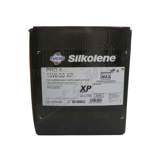 Silkolene Pro 4 Synthetic Oil 15w50 XP 4T-20l