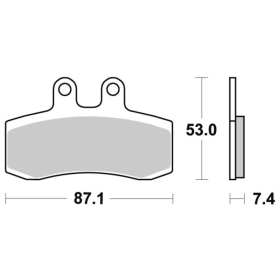Sbs Brakepads Ceramic Aprilia Pegaso 650 92-94