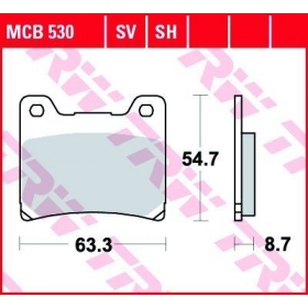 BRAKE PADS TRW MCB530SH SPORT