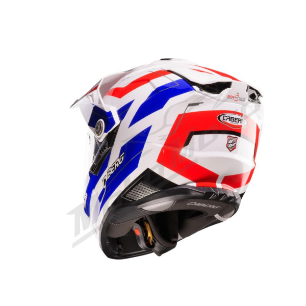 Krosinis šalmas Caberg Duosport Tanami Ranger Balta/Raudona/Mėlyna