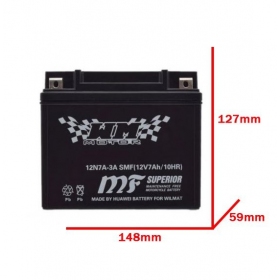 Battery 12N7A-3A SMF 12V / 7Ah