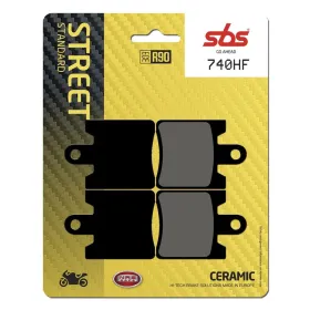 SBS "HF Street" 740HF keraminės organinės stabdžių trinkelės Triumph / Yamaha 1200-1300cc 06-20