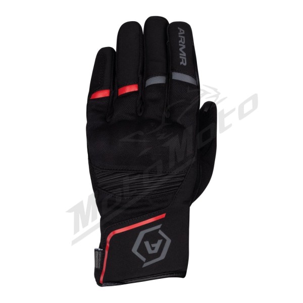 ARMR Eyoshi 3.0 Waterproof Textile Gloves Black/Red
