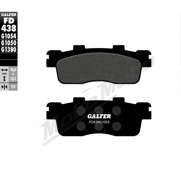 GALFER Semi-Metallic Brake Pads Kymco Agility / Downtown / Like / People / X-Town / Yager 125-300cc 10-24