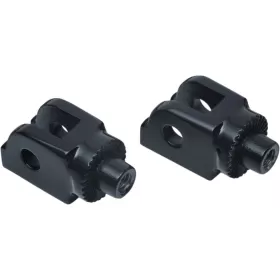 KURYAKYN Splined Driver Peg Adapters Black Harley Davidson FLDE / FLFB / FXST / FXLR / FXFB / FXDRS 1750/1923 20-24 