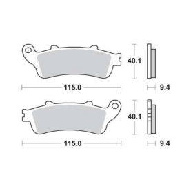 BRAKE PADS FERODO FDB2075P / MCB693 STANDARD PLATINUM