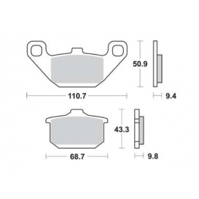 STABDŽIŲ TRINKELĖS FERODO FDB339EF STANDARD ECO FRICTION