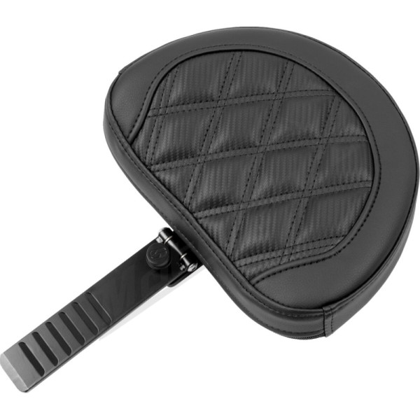 SADDLEMEN Road sofa Lattice Stitch Seat Black/Carbom With Backrest Harley Davidson FLHX / FLTRX / FLTRXSE 1923-1977 23-25