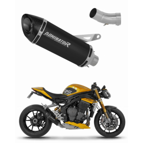 Dominator Exhaust System (Euro 5) HP8 BLACK + dB killer Triumph Speed Triple 1200 RS / RR 21-24