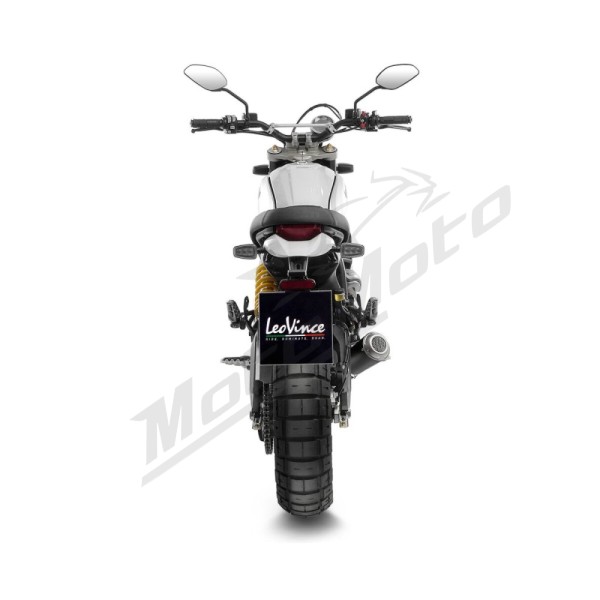 LEOVINCE LV-10 Black Edition Slip-On Muffler DUCATI SCRAMBLER 803 21-23