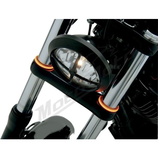 CUSTOM DYNAMICS TruWRAPZ® LED šakių žibintai 41mm Harley Davidson FXS / FXSB 1550-1800cc 07-15