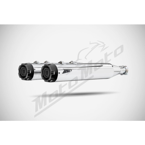 ZARD 4.33 Inches Slip-Ons Flat Muffler duslintuvai Harley Davidson FLHR / FLHTC / FLHX / FLTRI 1450-1800cc 06-16