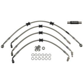 TRW Varioflex Steel Braided Hydraulic Brake Lines Kawasaki Z H2 1000cc 20->