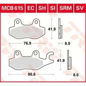 TRW SV Series Sindered Brake Pads Kawasaki / Triumph / Yamaha 125-1200cc 89-20