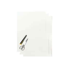 Blackbird Coloured sheet white 47x33cm (3pcs)