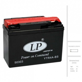LANDPORT Battery 2.3 Ah 45A EN 12V LTR4A-BS