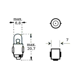Bulb 6v 1,2w Ba7s