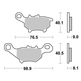 Sbs Brakepads 206HF Ceramic Yamaha 