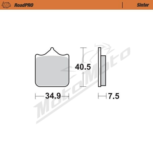 MOTO-MASTER Roadpro Front Brake Pads Aprilia / Benelli / Bimota / Derbi / KTM / TM Racing / Triumph 440-1200 01-25