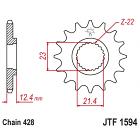 Front sprocket JTF1594