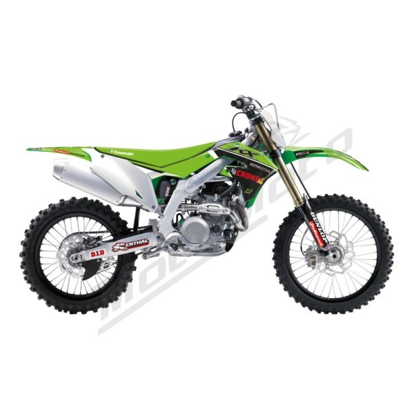 BLACKBIRD RACING Graphic Kit With Seat Cover Replica Team Kawasaki KX 250-450cc 19-24