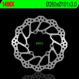 NG BRAKES Front Wave Fixed Brake Disc 260mm Honda CRF 250-450cc 15-22