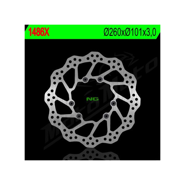NG BRAKES Priekinis Wave fiksuotas stabdžių diskas 260mm Honda CRF 250-450cc 15-22